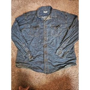 MAGELLAN DENIM LONG SLEEVE SHIRT SIZE 2XL